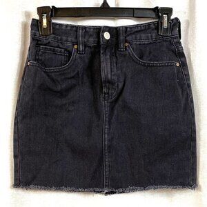 PacSun denim black skirt